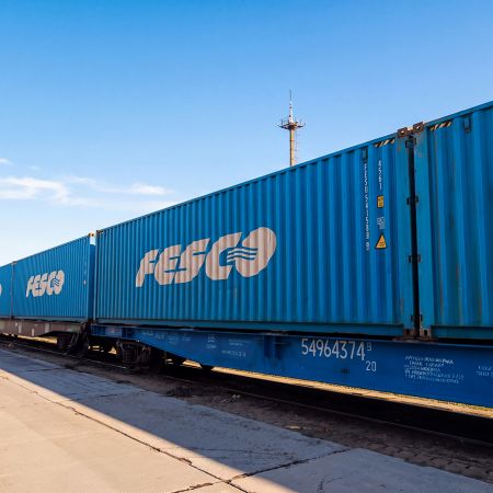 Fesco. Контейнерный поезд