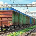 Контейнеры в полувагонах