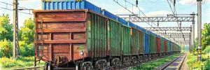 Контейнеры в полувагонах